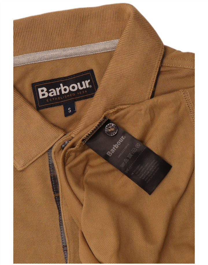 BARBOUR Herren Poloshirt Small Beige Baumwolle