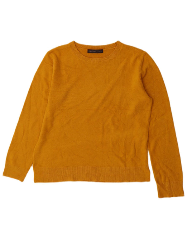 Marks & Spencer Damen-Pullover mit U-Boot-Ausschnitt, Gr. 10, Small, Gelb, Acryl