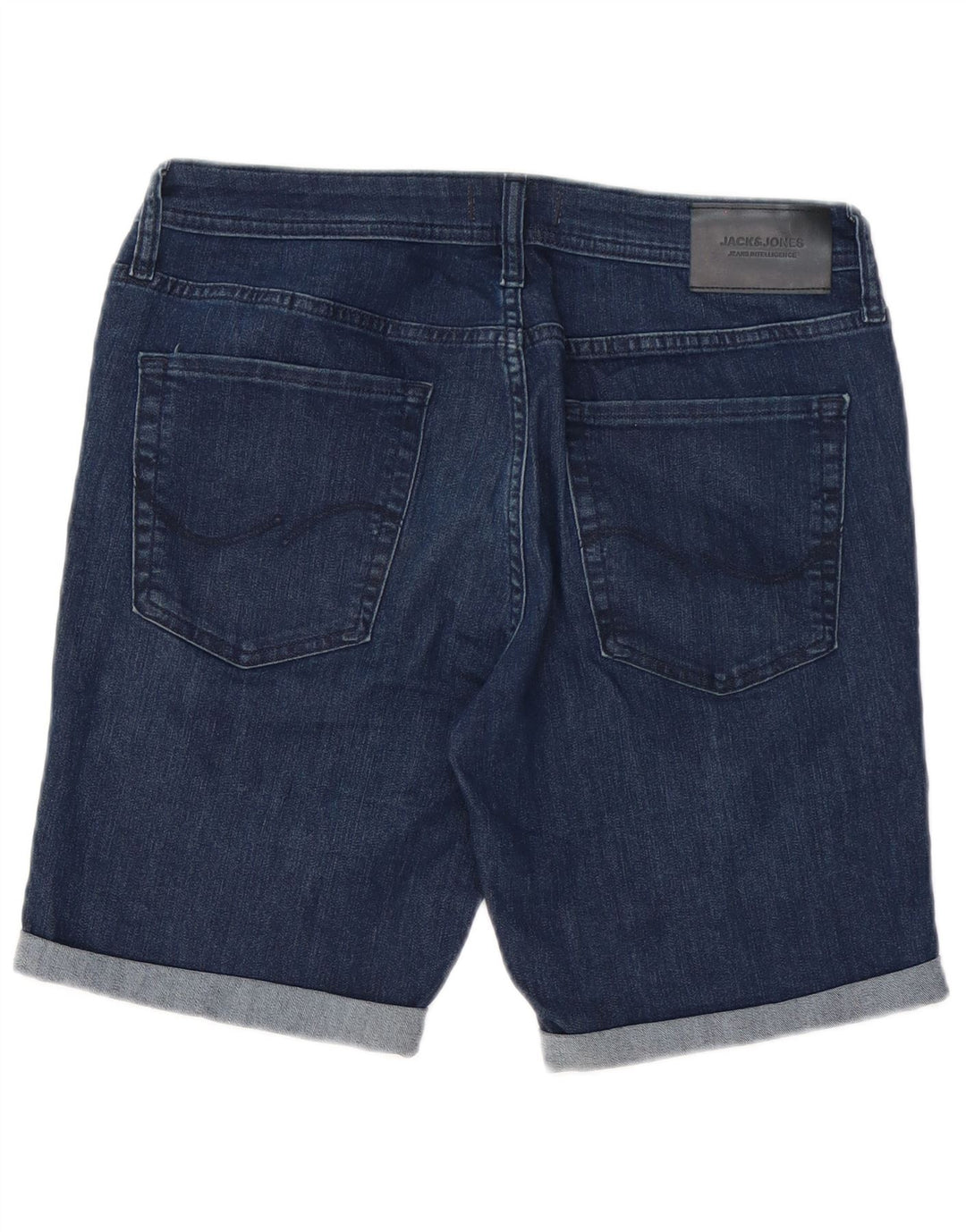 Jack & Jones Herren Liam Jeansshorts, Größe L, W34, Marineblau, Baumwolle