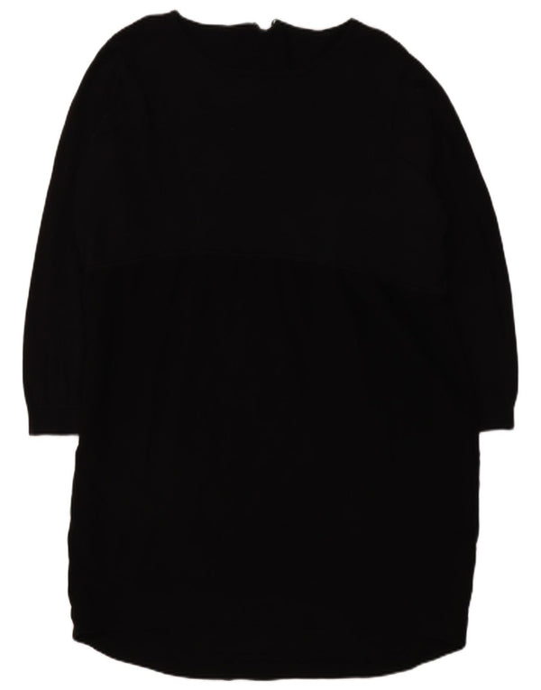 French Connection Damen-Pulloverkleid mit 3/4-Ärmeln, Größe L, Schwarz, Klassisch