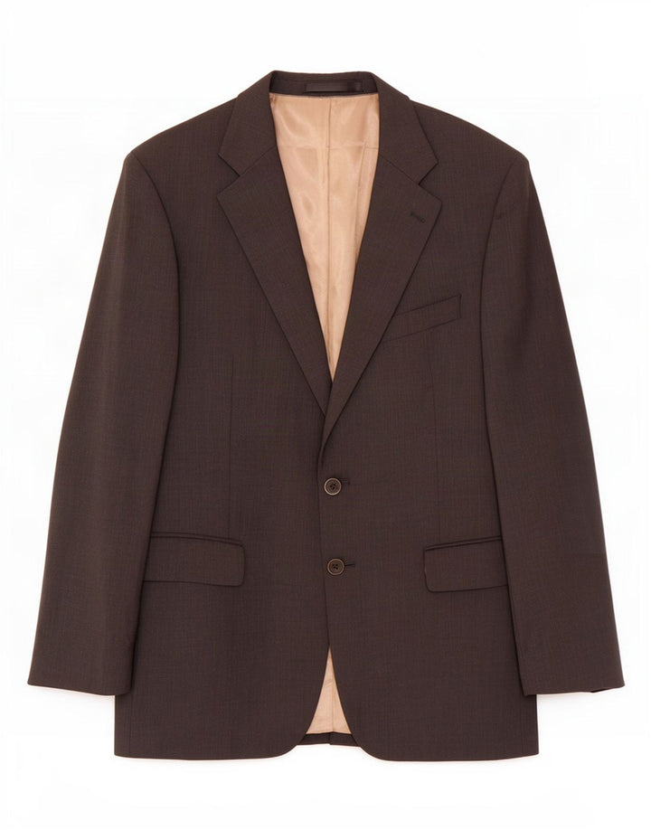 Marks & Spencer Herren-Blazer mit 2 Knöpfen, UK 40, mittelgraue Schurwolle