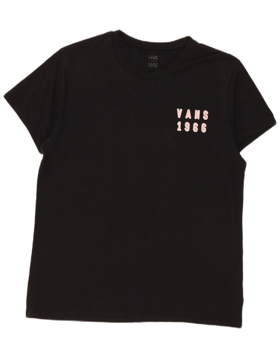 Vans Damen Grafik-T-Shirt-Oberteil UK 16 Large Schwarz Polyester