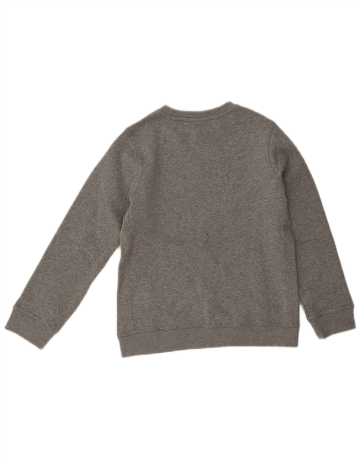 Nike Jungen-Sweatshirt mit Grafik, 10–11 Jahre, mittelgrau gefleckte Baumwolle