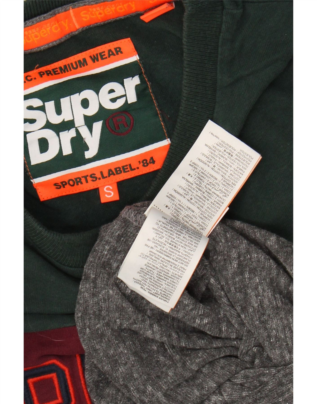 SUPERDRY Herren Grafik-Top mit langen Ärmeln, klein, mehrfarbig, Farbblock