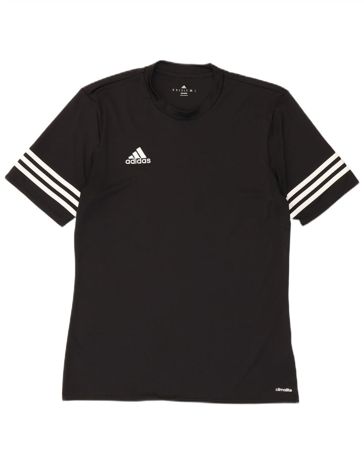 Adidas Herren Climalite T-Shirt Top Medium Schwarz Polyester