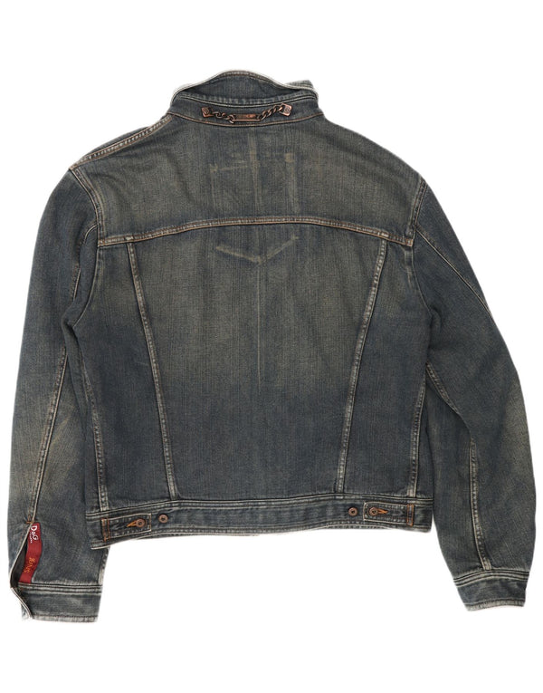 Dolce & Gabbana Herren Jeansjacke UK 42 XL Blaue Baumwolle
