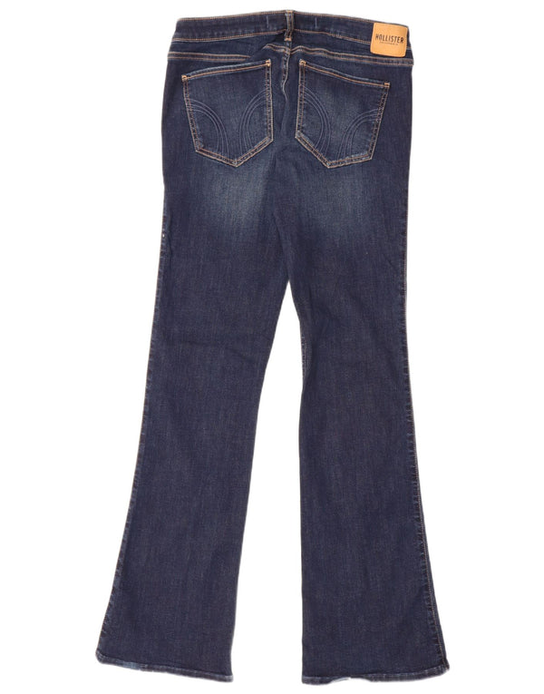 Hollister Damen Bootcut-Jeans mit niedriger Taille, US 12, Größe L, W30, L33, Marineblau
