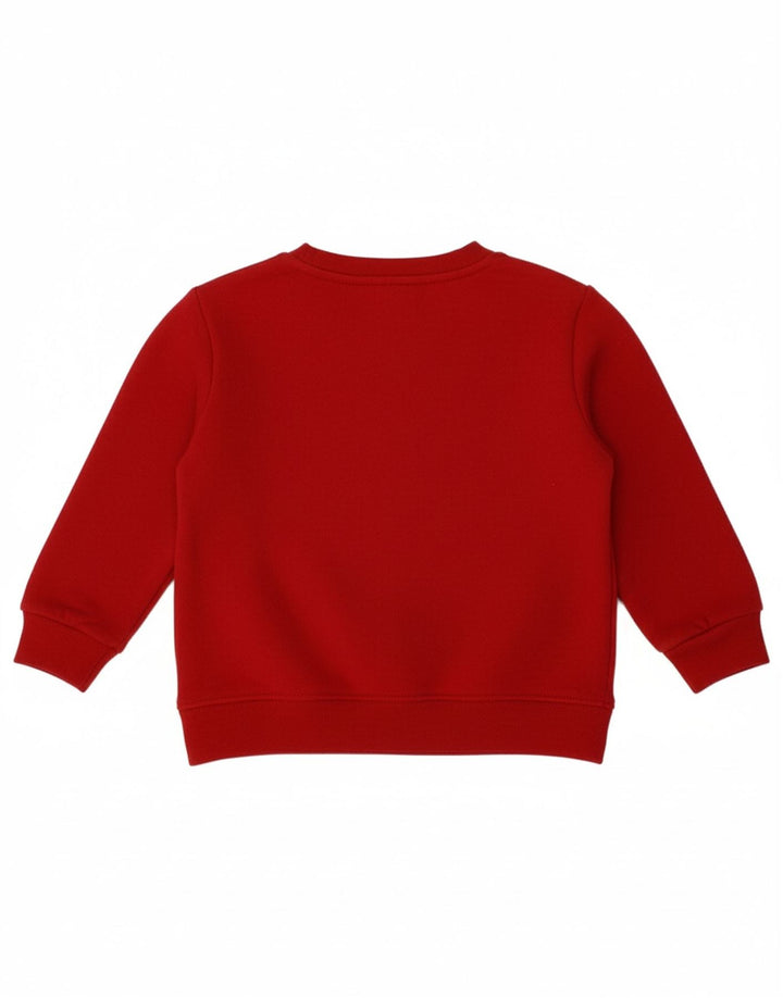 NIKE Baby Boys Graphic Sweatshirt Jumper 9-12 Months Red Cotton