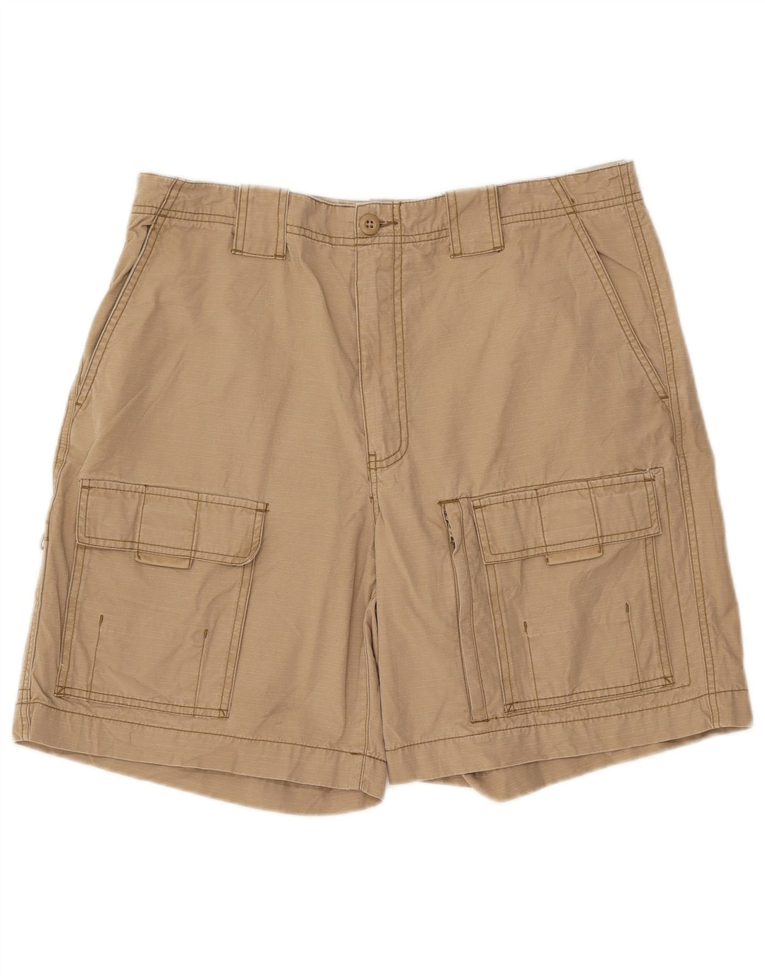 EDDIE BAUER Herren Cargoshorts W35 Large Beige Baumwolle