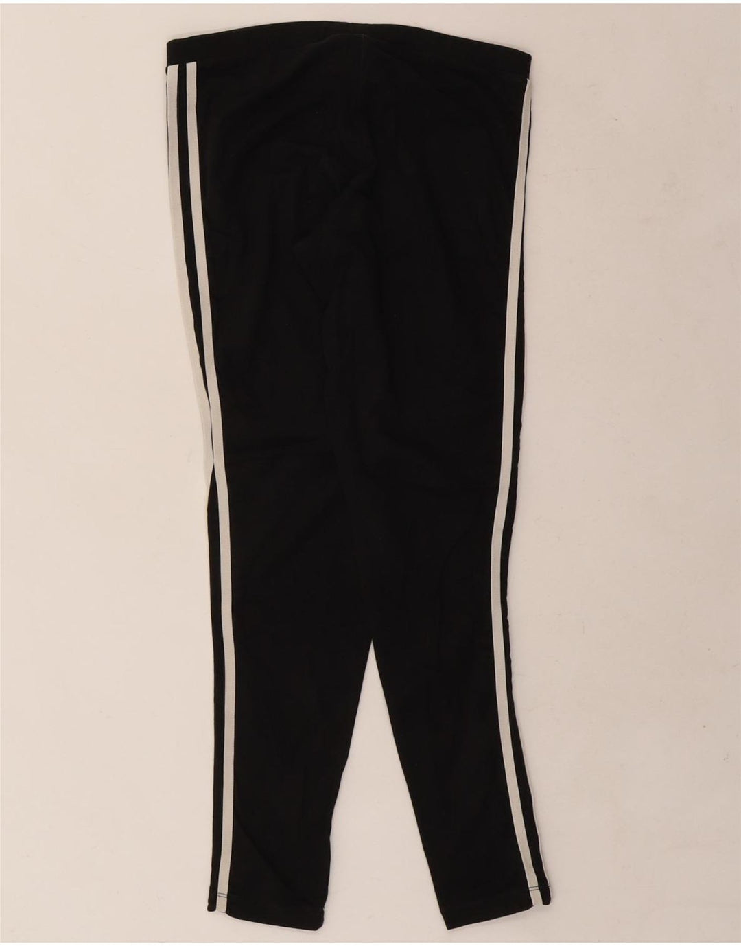 Adidas Damen Leggings UK 14 Medium Schwarz Baumwolle