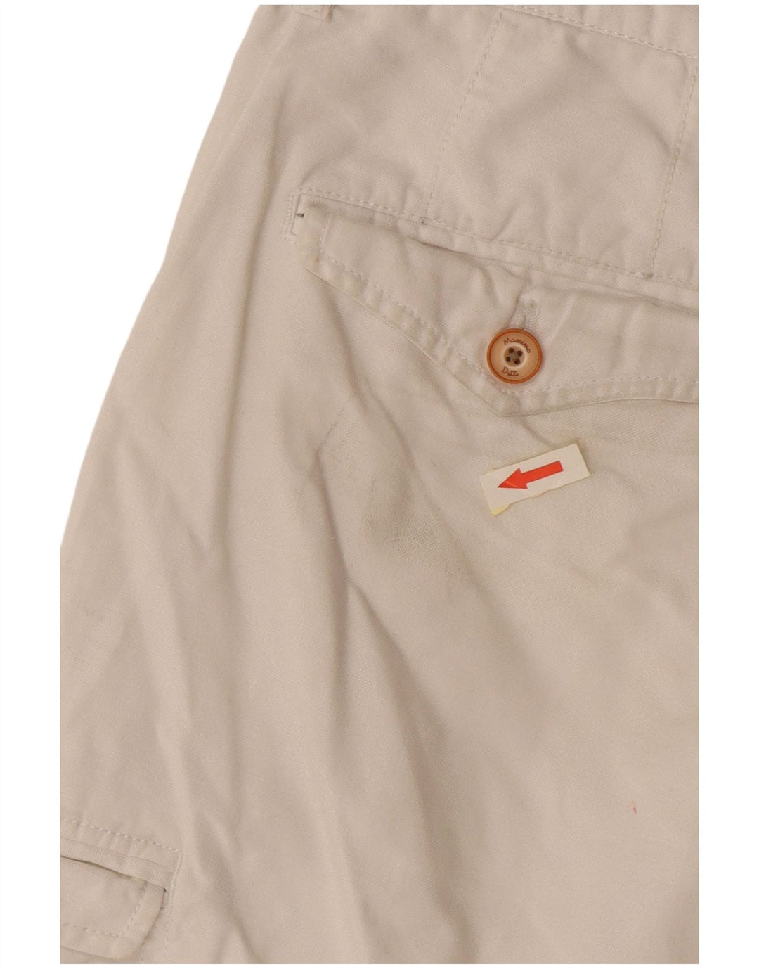 Massimo Dutti Herren Cargoshorts EU 42 Large W32 Weiß