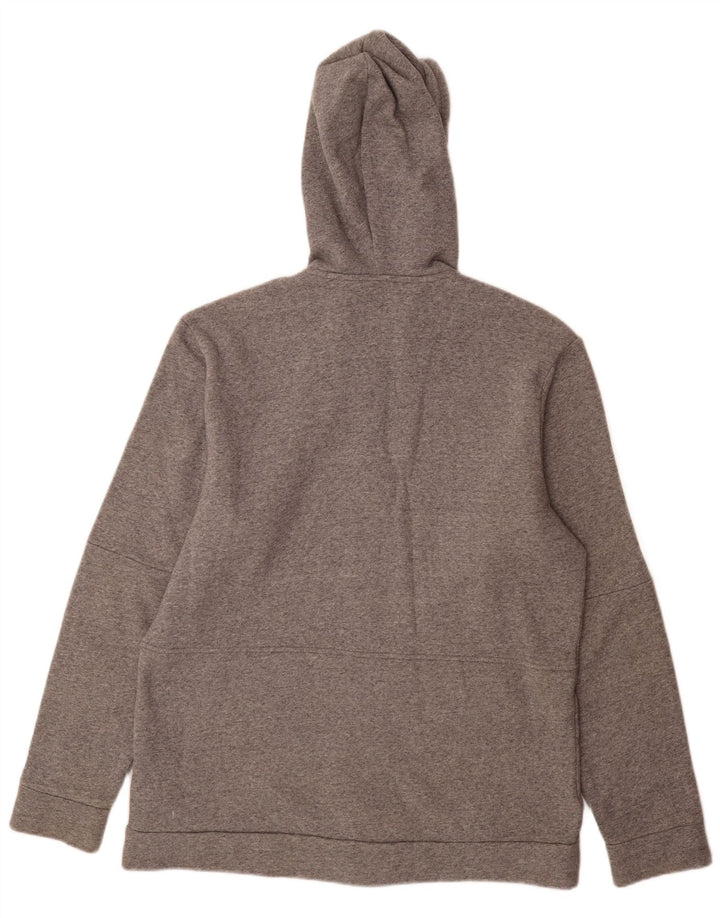Adidas Herren-Kapuzenpullover mit Reißverschluss, groß, graue Baumwolle
