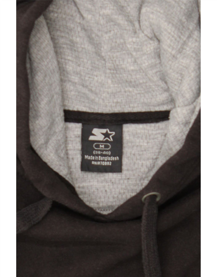Starter Herren-Kapuzenpullover aus mittelschwarzer Baumwolle