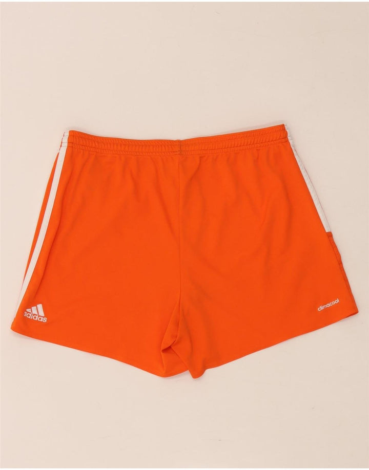 Adidas Damen Climacool Sport Shorts UK 12/14 Medium Orange Polyester