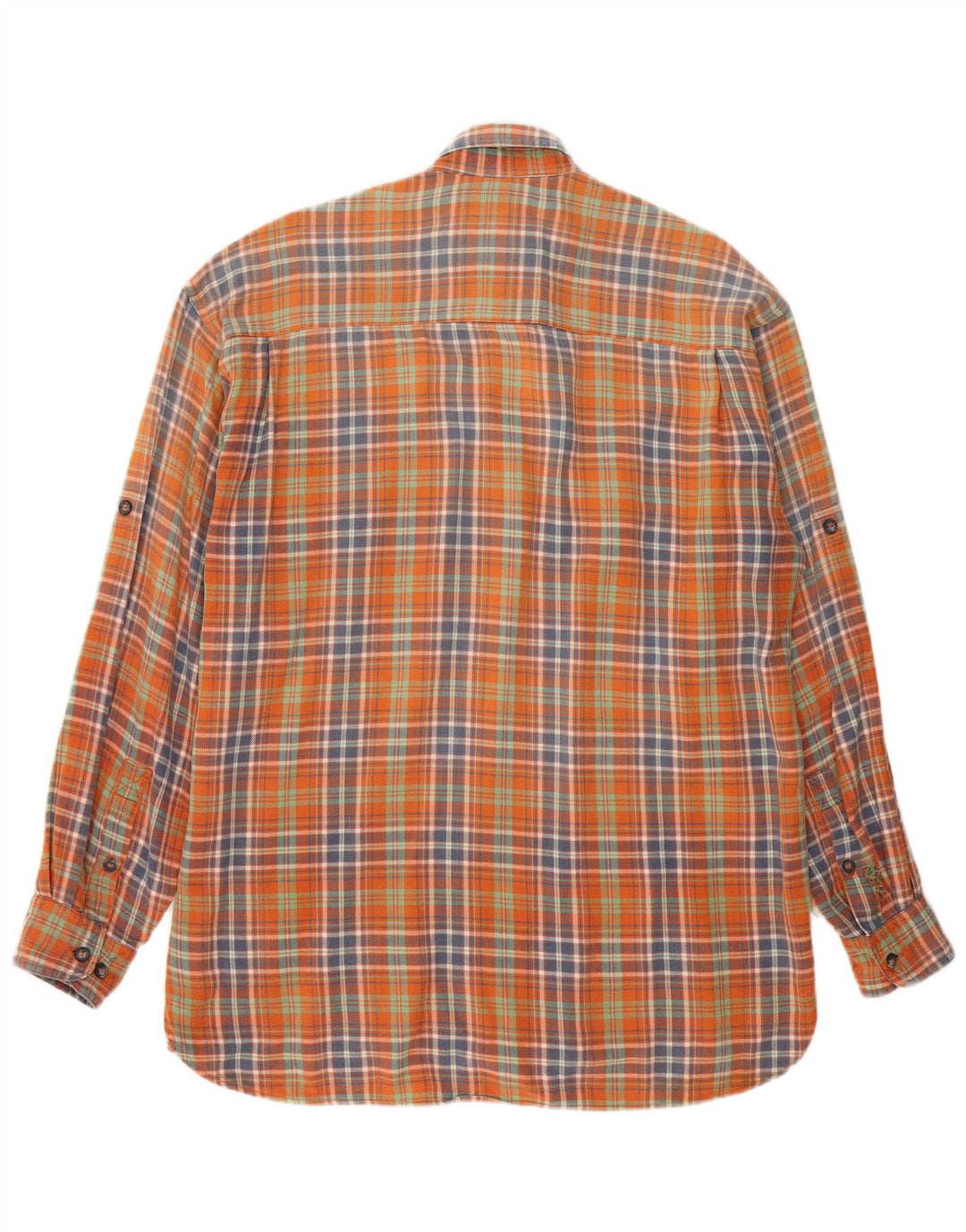 Camel Active Herren-Flanellhemd, mittelorange kariert
