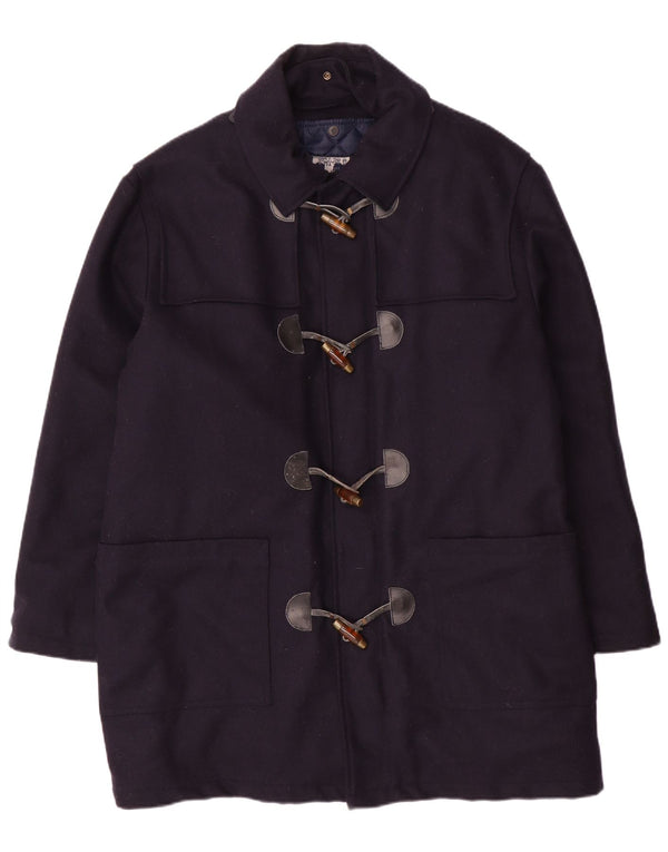 NORTH POLE Herren Dufflecoat UK 40 Große marineblaue Wolle