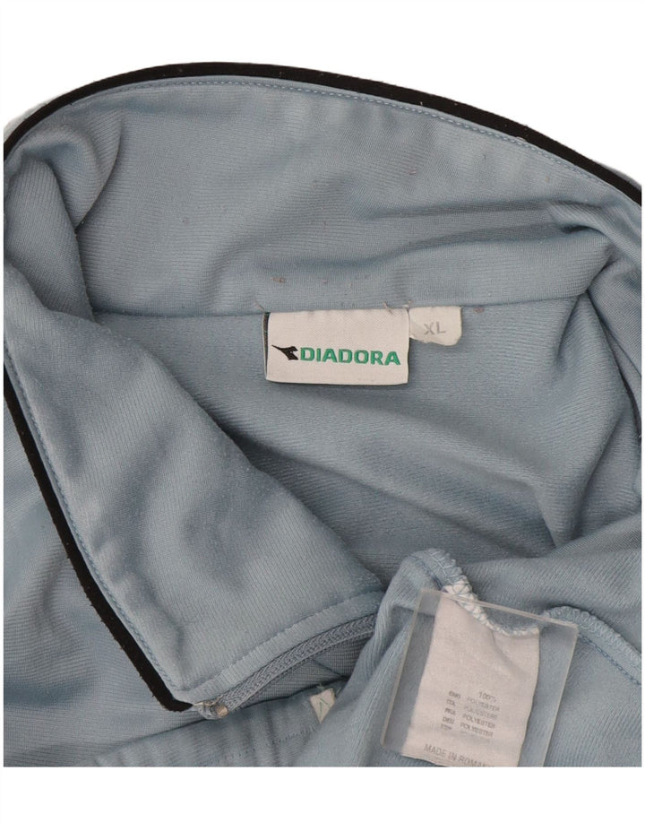 Diadora Herren-Trainingsanzug-Oberteil, Jacke, XL, Blau, Polyester