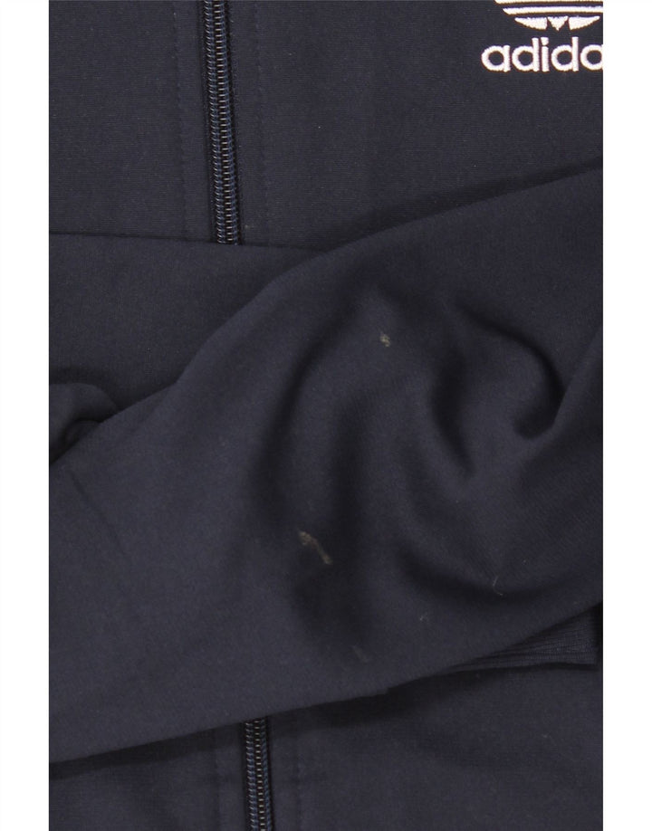 ADIDAS Jungen-Trainingsanzug-Top-Jacke, 13–14 Jahre, Marineblau, Farbblock