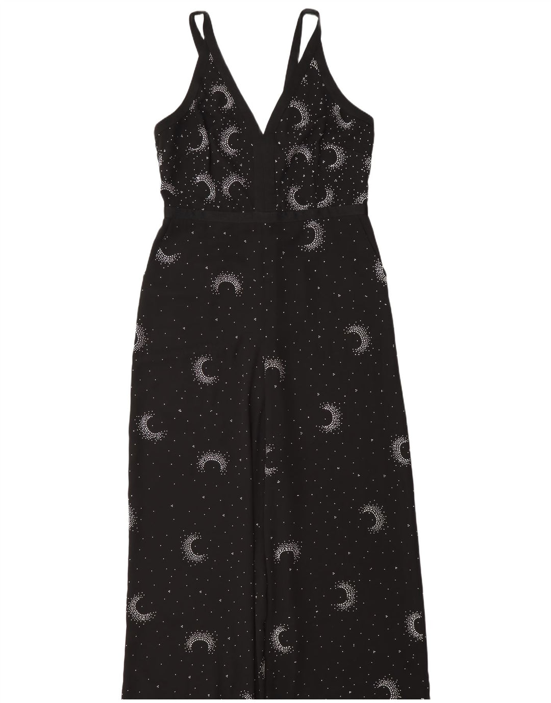Monsoon Damen-Overall, ärmellos, UK-Größe 46, Größe L, schwarz gepunktet, Polyester