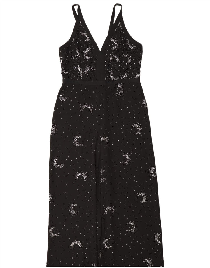 Monsoon Damen-Overall, ärmellos, UK-Größe 46, Größe L, schwarz gepunktet, Polyester