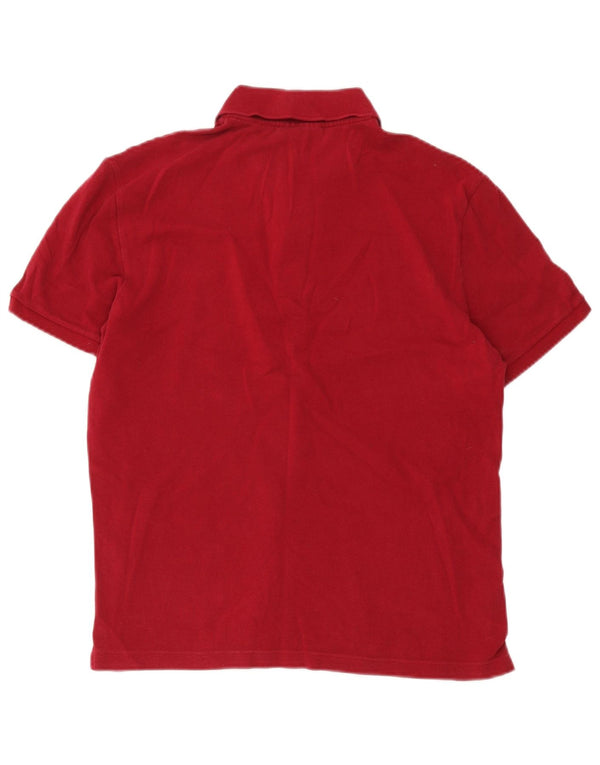 Lacoste Herren-Poloshirt mit schmaler Passform, Größe 5, groß, Burgunderrot