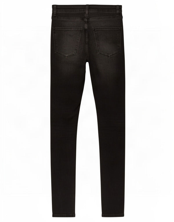 Zara Damen Skinny Jeans EU 34 2XS W24 L27 Schwarze Baumwolle