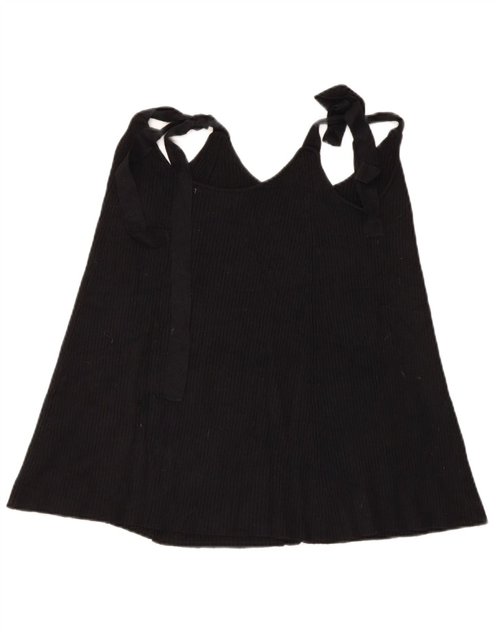 Zara Damen Cami Top UK 12 Medium Schwarz