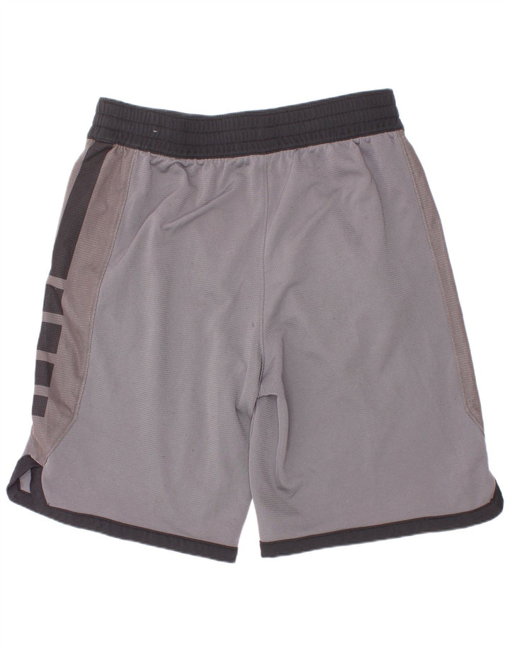 Nike Dri Fit Grafik-Sportshorts für Jungen, 12–13 Jahre, groß, graues Polyester