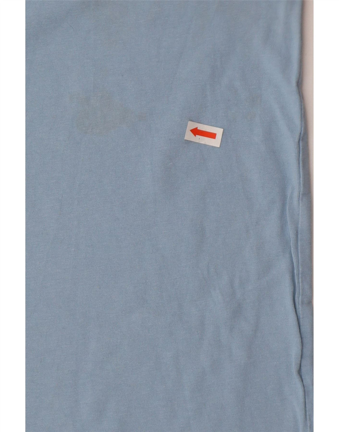 Crew Clothing Herren-T-Shirt-Oberteil aus mittelblauer Baumwolle