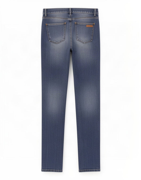 Zara Damen Slim Jeans EU 42 Large W32 L34 Marineblau