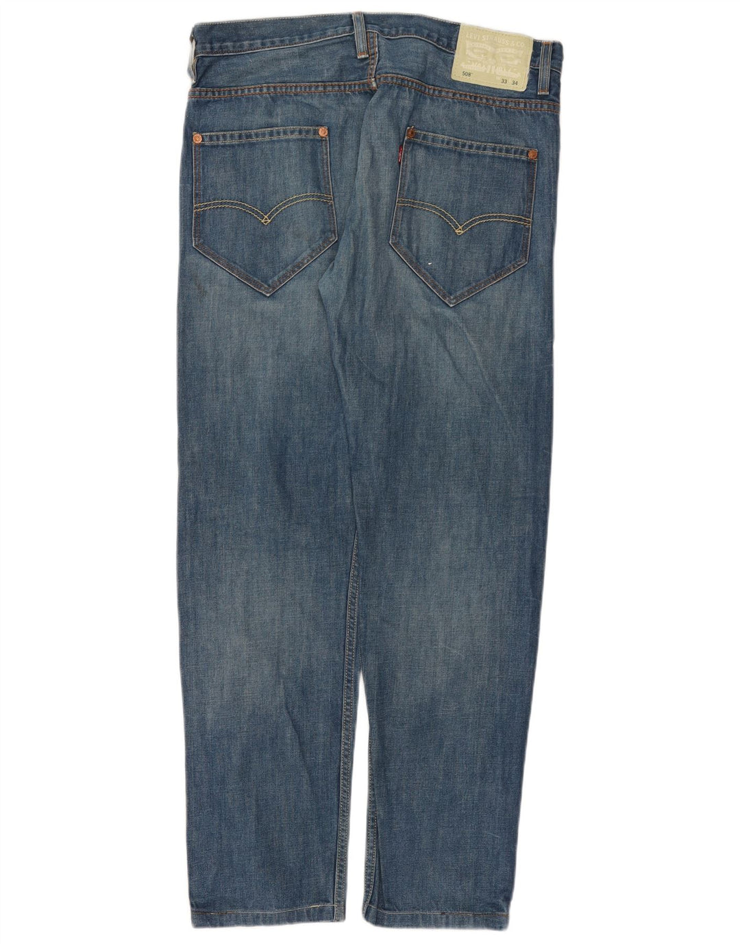 Levi's Herren 508 Slim Jeans W33 L31 Blaue Baumwolle