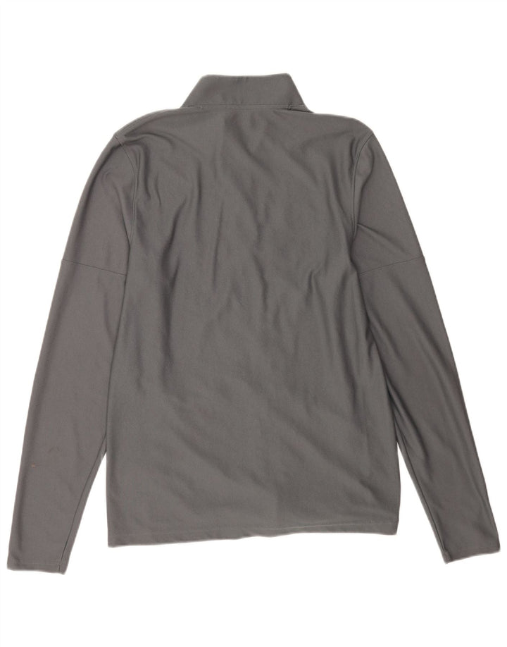 Under Armour Herren-Trainingsanzugoberjacke aus mittelgrauem Polyester