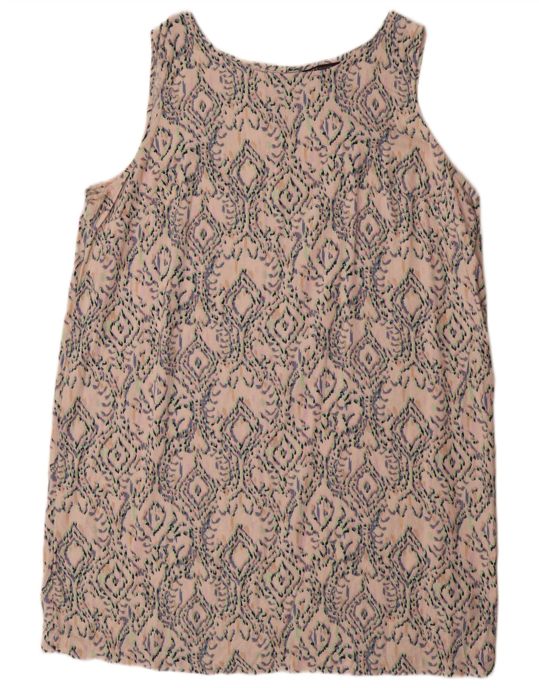Marks & Spencer Damen Ärmelloses Etuikleid UK 22 3XL Mehrfarbig Ikat