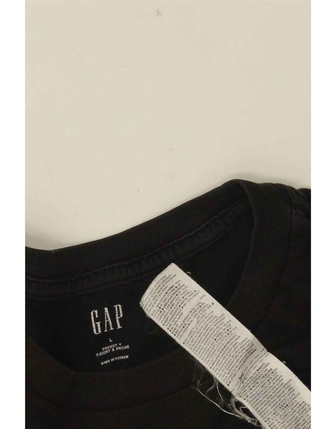 Gap Herren T-Shirt Top Large Schwarz Baumwolle
