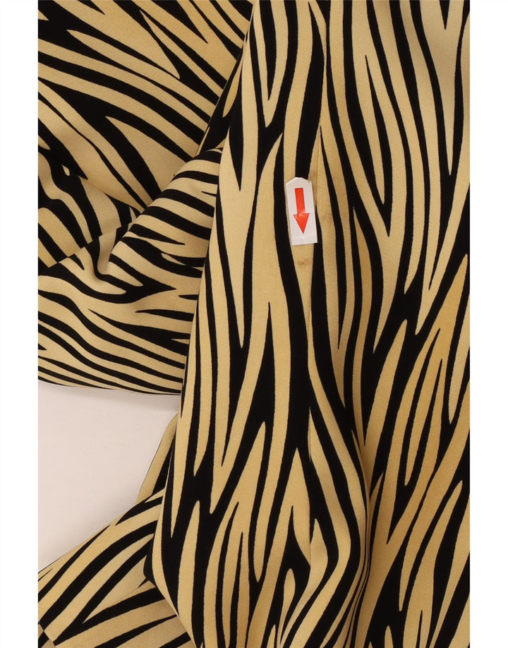Basler Damen-Blazer mit 1 Knopf, UK 14, Mittelgelb mit Tiermuster
