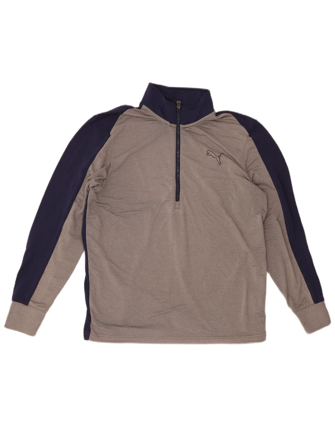 Herren-Pullover-Trainingsoberteil mit Reißverschluss und Kragen, Größe M