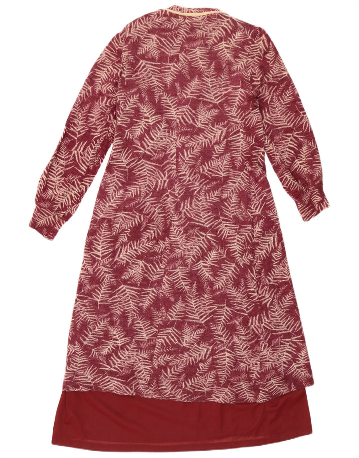 Hilton Womens 2-teiliges Set UK 10 Small Burgundy Floral