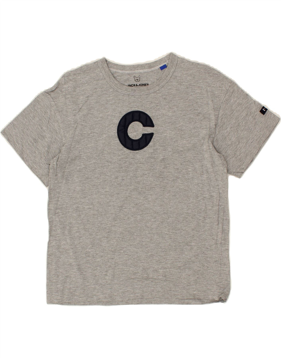 JACK & JONES Boys Graphic T-Shirt Top 11-12 Years Grey Vintage Jack & Jones and Second-Hand Jack & Jones from Messina Hembry 