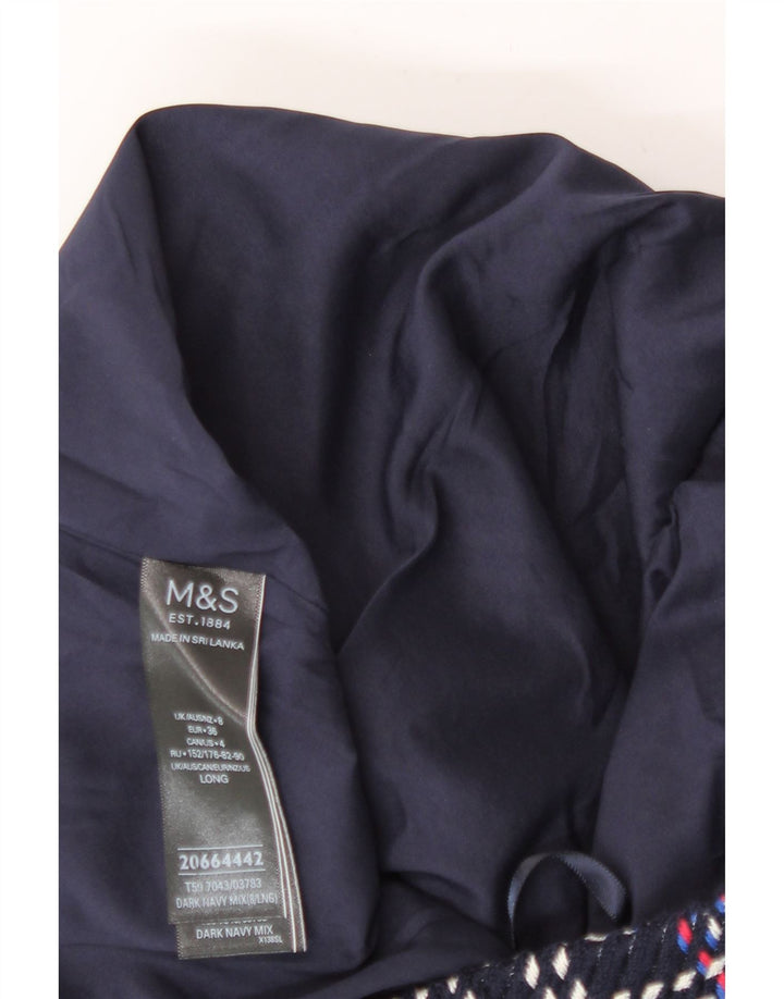 Gerader Damenrock von Marks & Spencer UK 8 Small W28 Mehrfarbig kariert