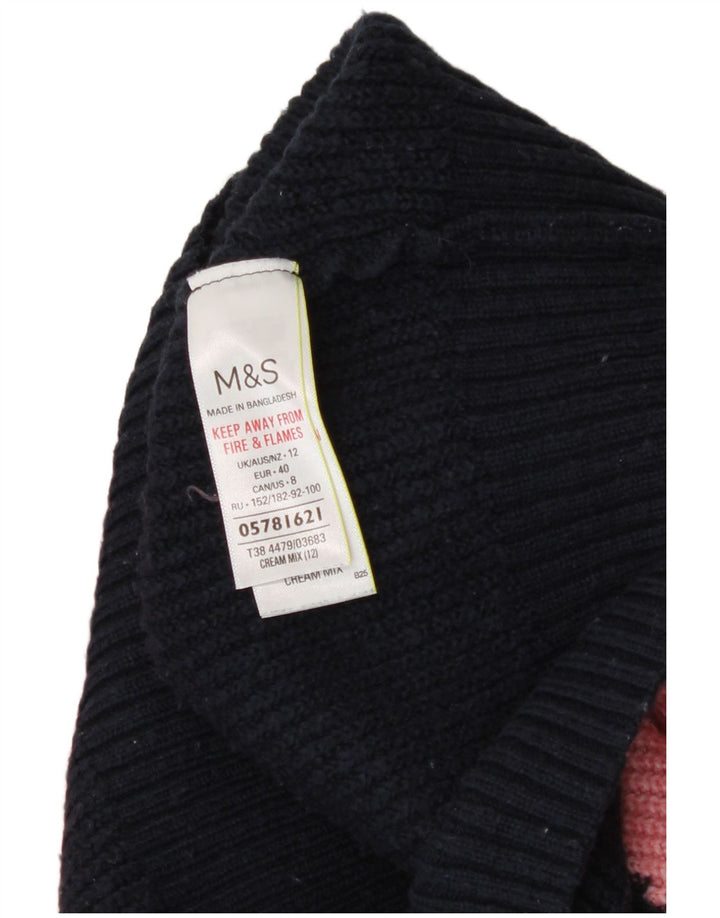 Marks & Spencer Damen-Pullover mit Rollkragen, Gr. 12, mittel, mehrfarbig