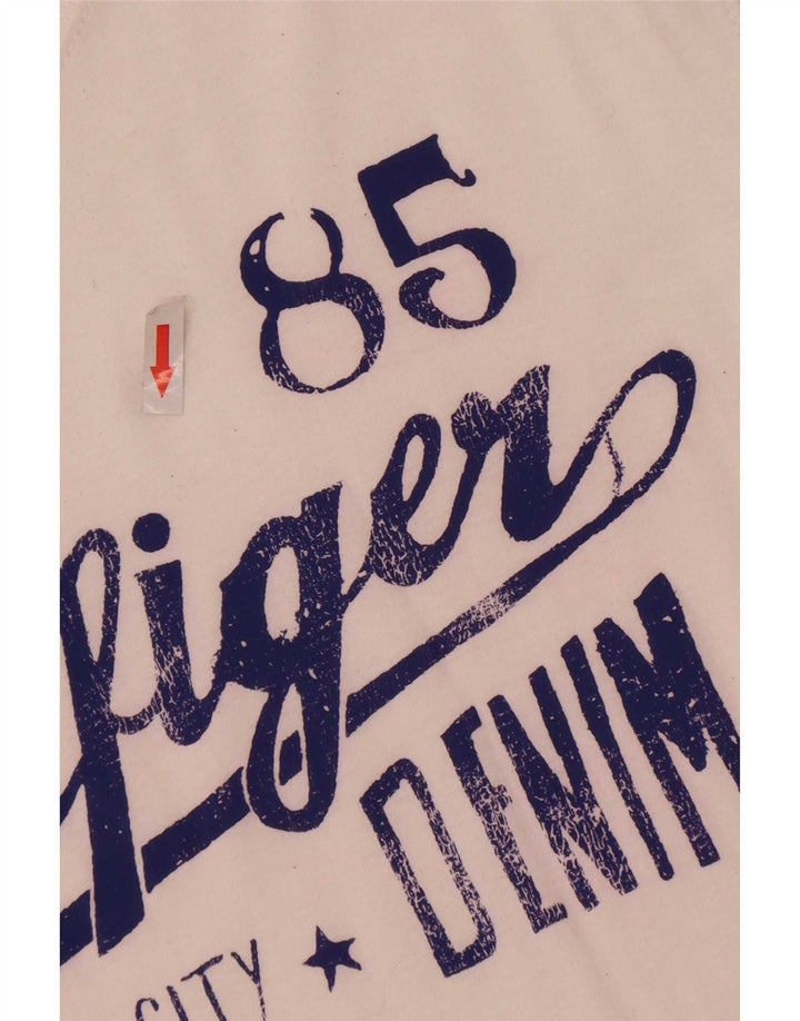 Tommy Hilfiger Herren Grafik T-Shirt Top 2XL Weiß