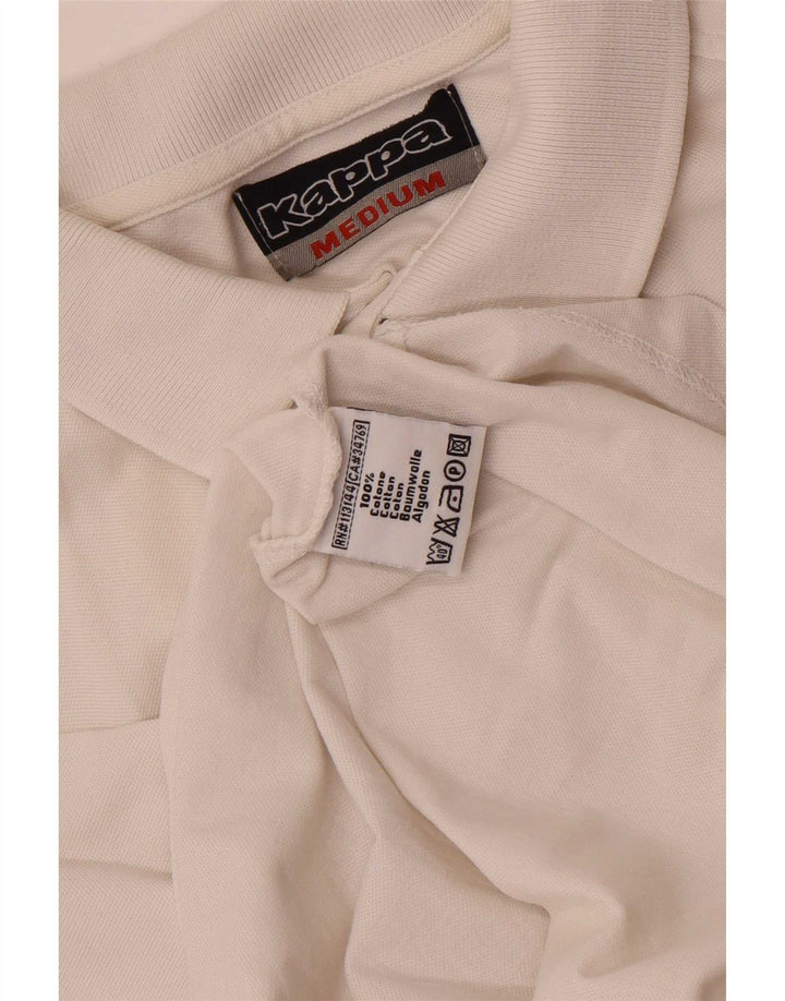 Kappa Herren-Poloshirt aus mittelweißer Baumwolle