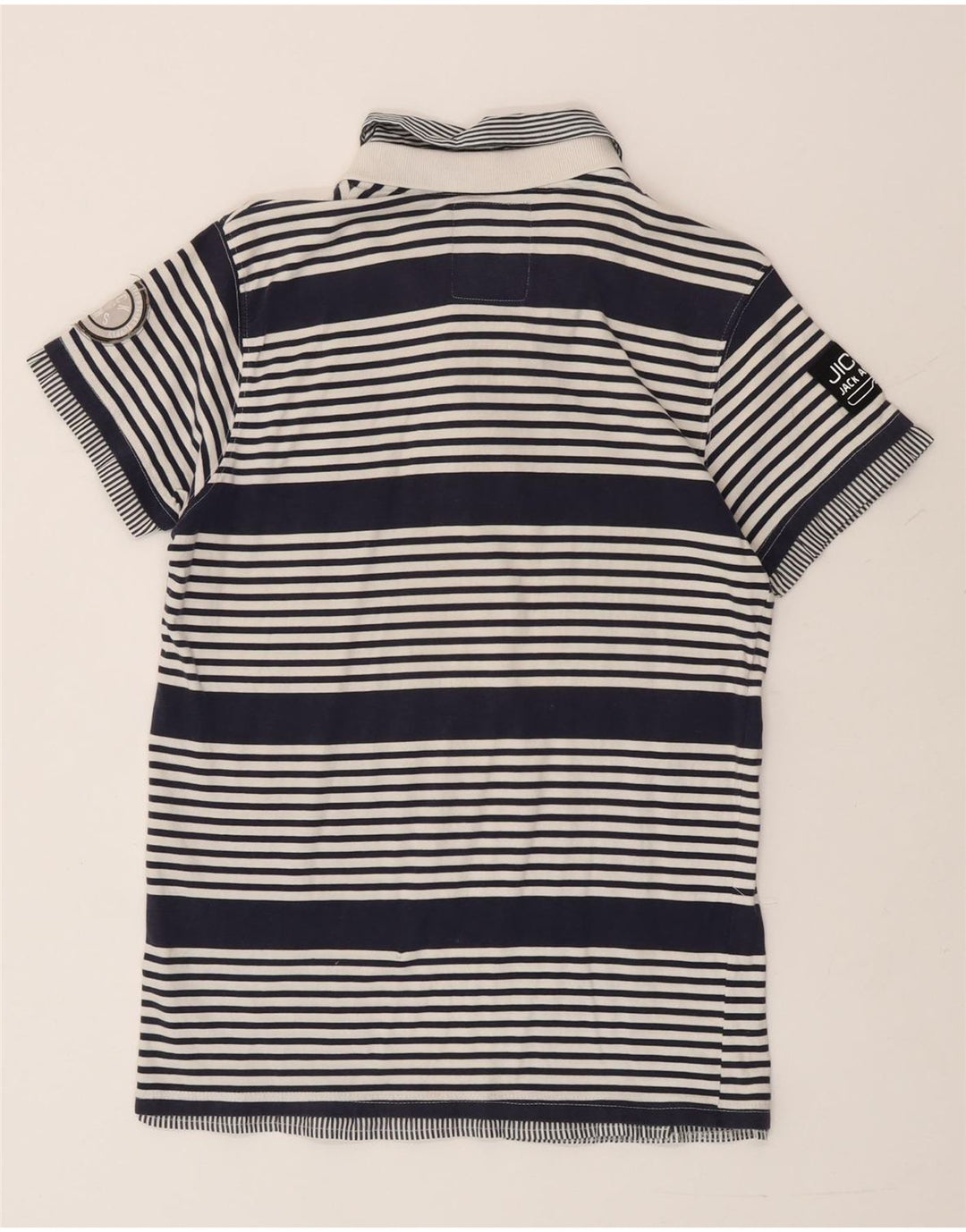 Jack & Jones Herren-Poloshirt, groß, Marineblau gestreift