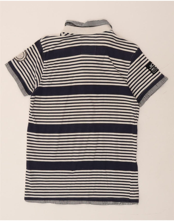 Jack & Jones Herren-Poloshirt, groß, Marineblau gestreift