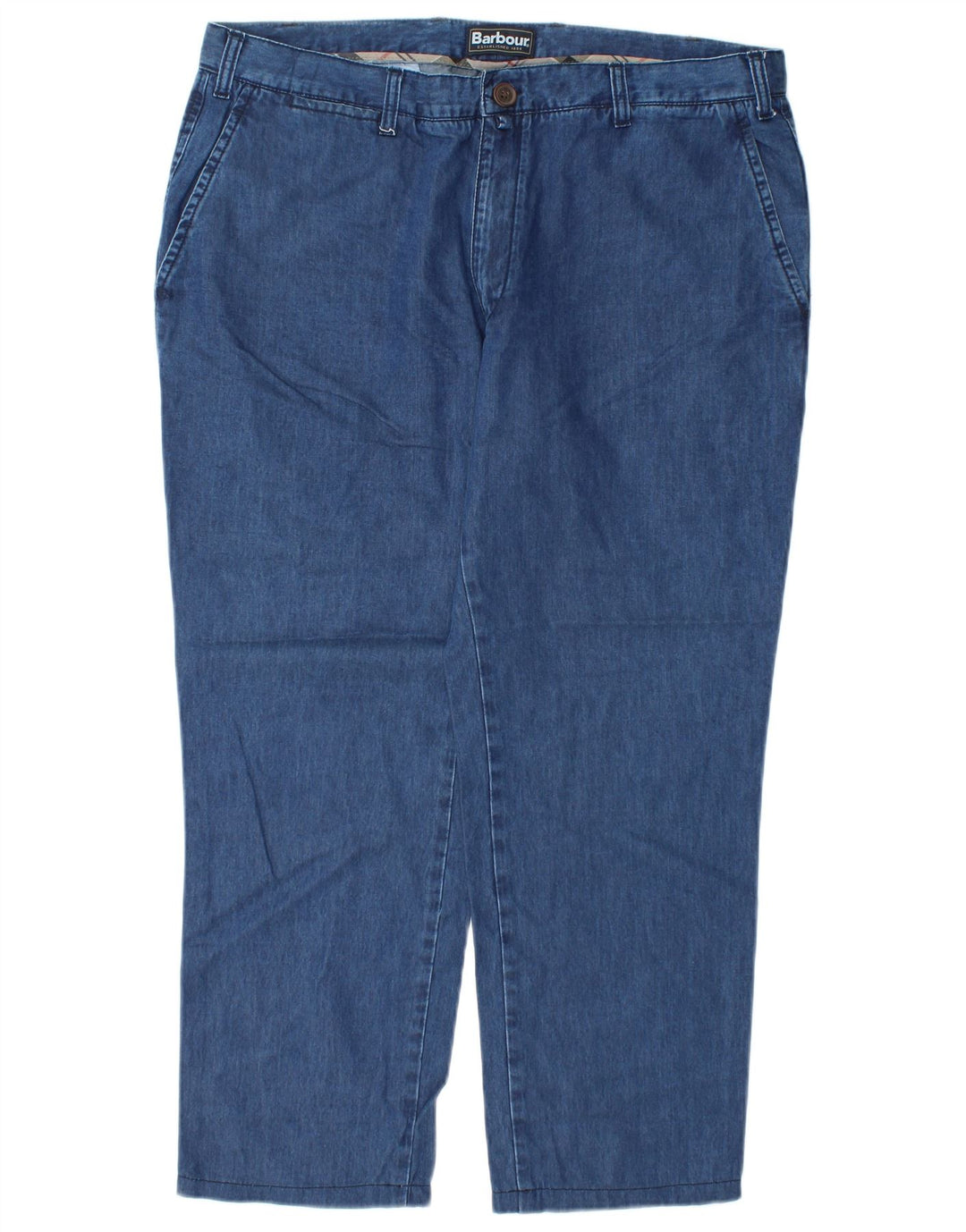 Barbour Damen-Jeans mit normaler Passform, gerade Passform, XL, W36, L27, blaues Lyocell