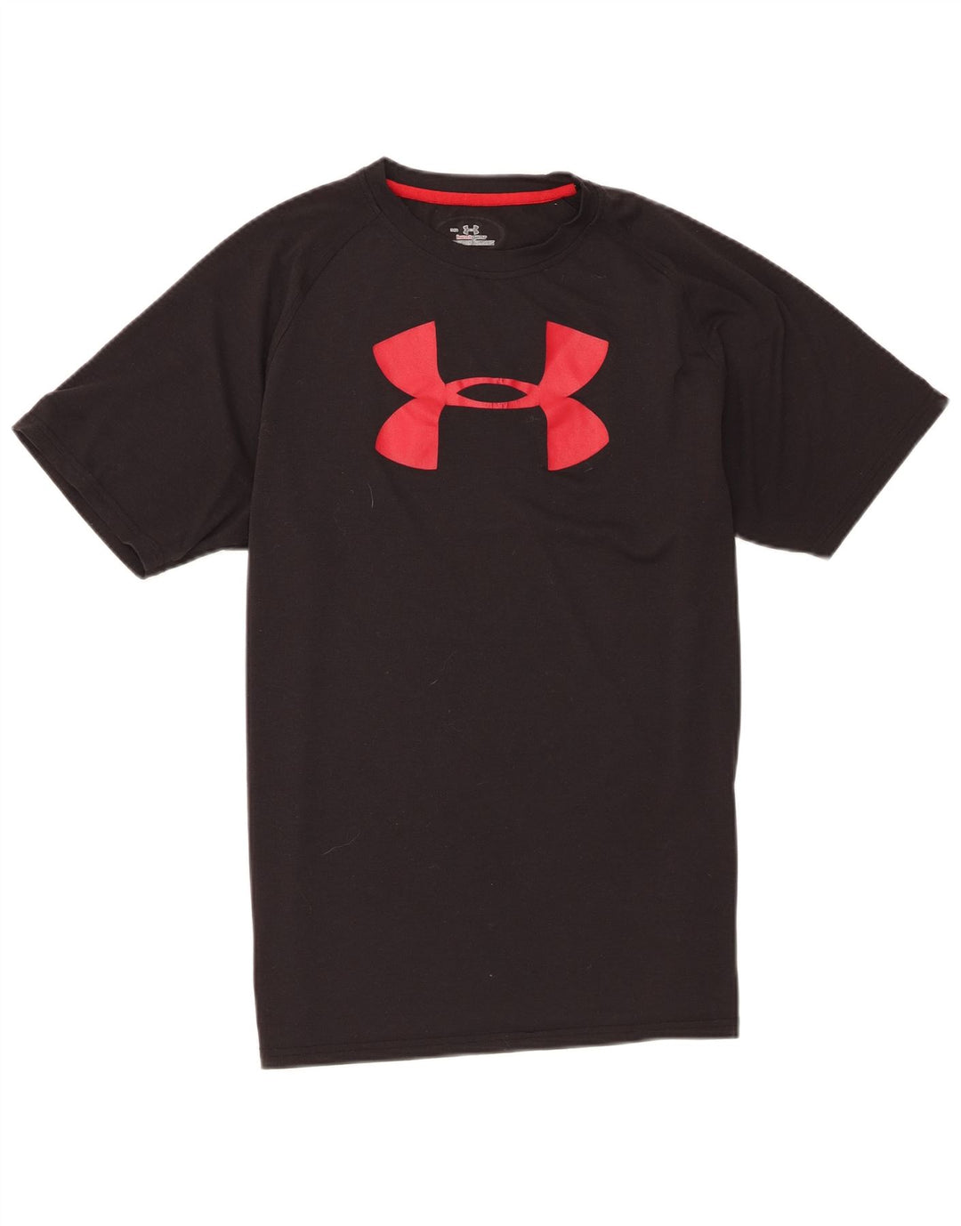 Under Armour Herren Heat Gear Graphic T-Shirt Top Mittelschwarzes Polyester