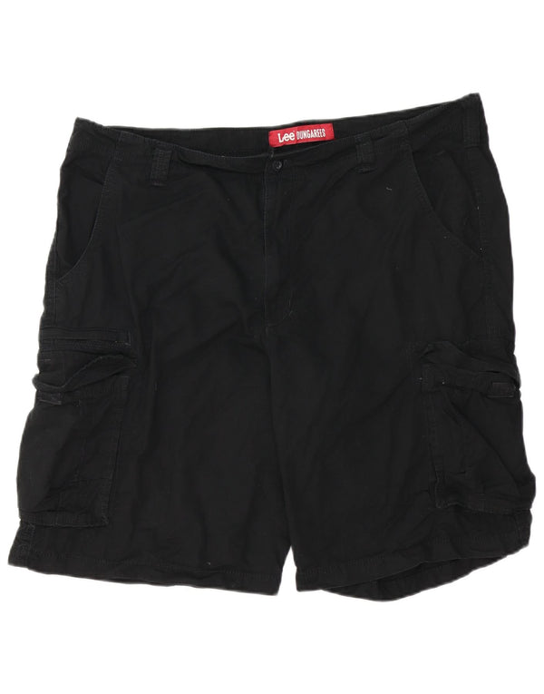 Lee Herren Latzhose Cargoshorts W40 XL Schwarz Baumwolle