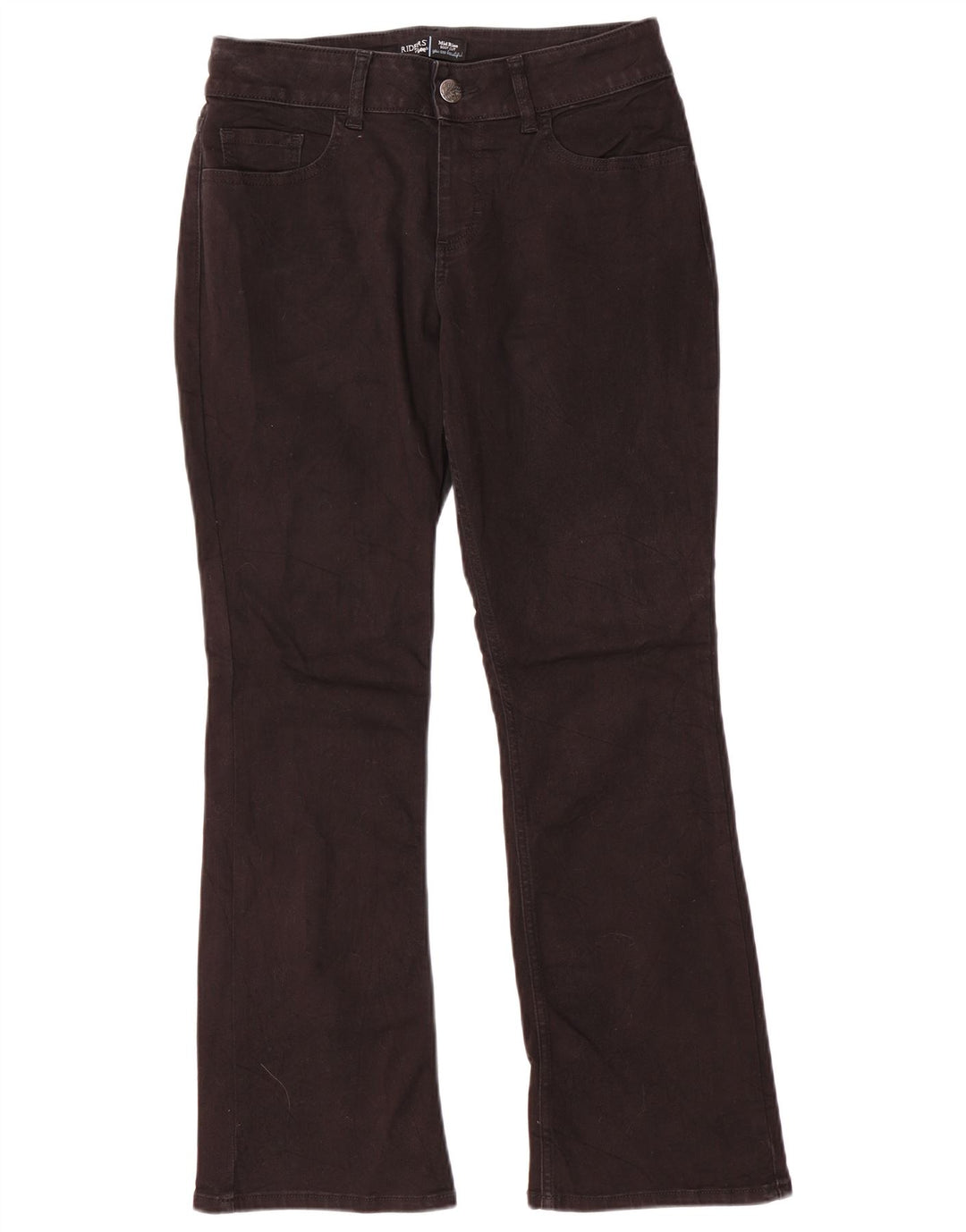 Lee Damen Riders Mid Rise Bootcut Jeans US 8 Medium W30 L29 Schwarze Baumwolle