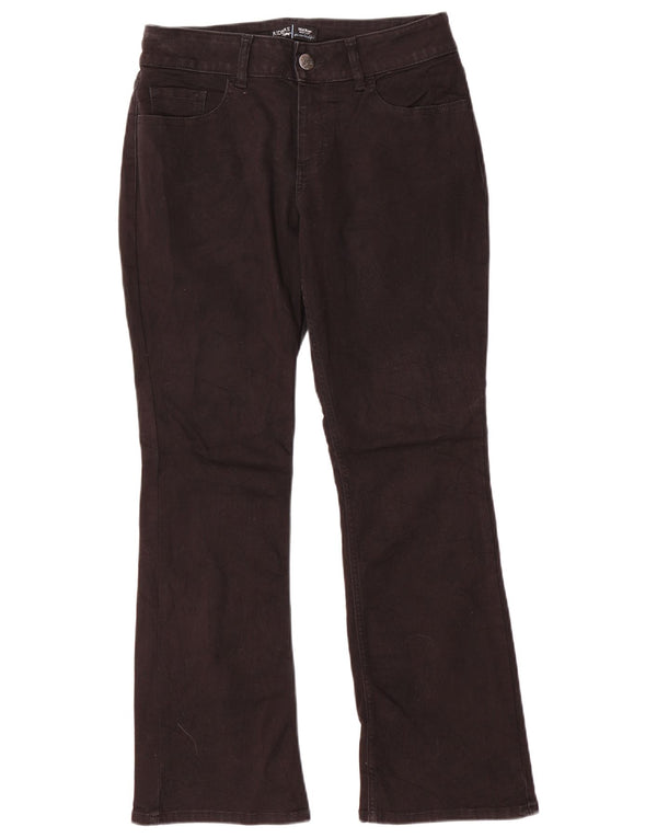 Lee Damen Riders Mid Rise Bootcut Jeans US 8 Medium W30 L29 Schwarze Baumwolle