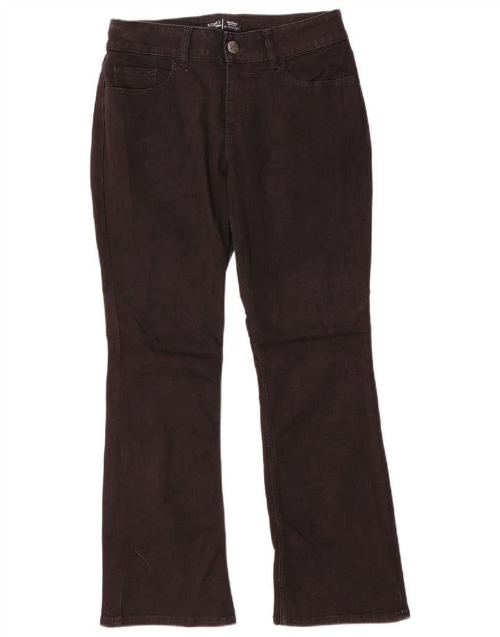 Lee Damen Riders Mid Rise Bootcut Jeans US 8 Medium W30 L29 Schwarze Baumwolle